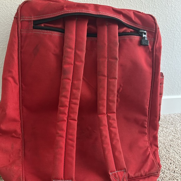 Vtg MARLBORO Adventure Team‎ Camping Hiking Backpack Large Bag Red Travel - Picture 5 of 10
